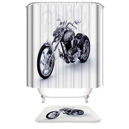 Harley Davidson Motorcycle Shower Curtain