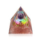 Pink 7 Chakra Orgone Pyramid