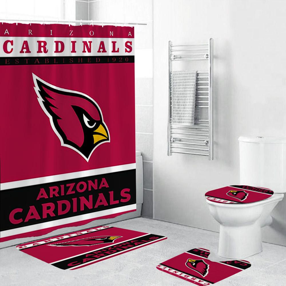 Football Team Flag Phoenix Arizona Cardinals Shower Curtain