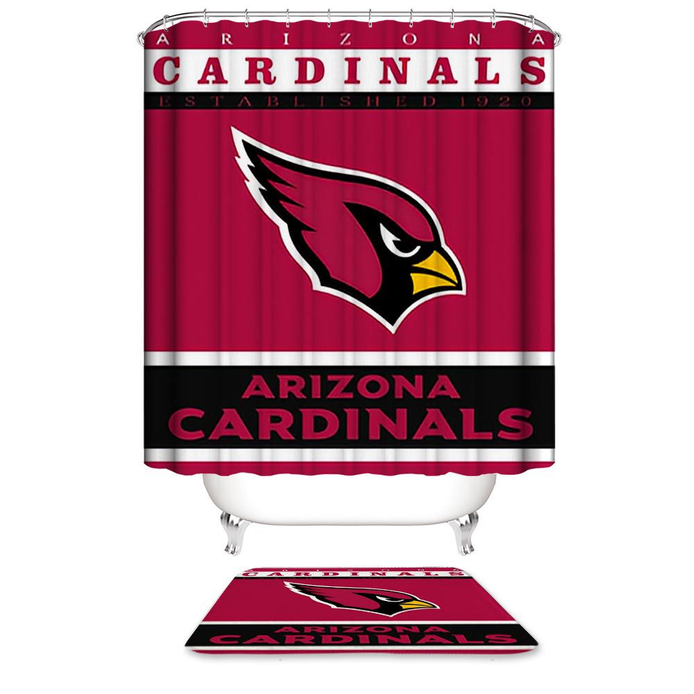 Football Team Flag Phoenix Arizona Cardinals Shower Curtain