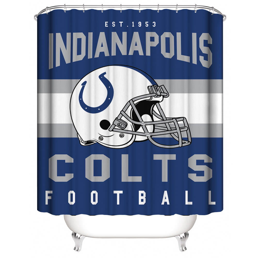 Football Team Helmet Flag Indiana Indianapolis Colts Shower Curtain