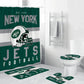 NFL Football Team Helmet Flag New York Jets Shower Curtain