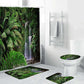 Tropical Rainforest Shower Curtain, Waterfall Tropical Rainforest Bathroom Curtain