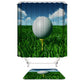 Golf Ball Shower Curtain, Sport Golf Bathroom Decor