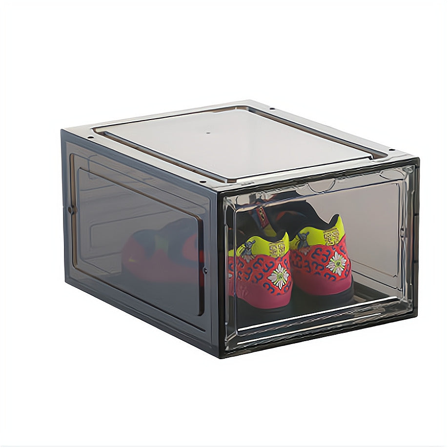 Clear Shoe Boxes Stackable Magnetic Opening | Clear Shoe Box Cases