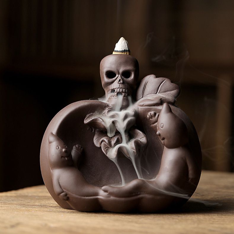 Halloween Skull Pumpkin Ghost Backflow Incense Burner | Skull Pumpkin Ghost Backflow Incense Burner