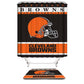 Helmet Flag Cleveland Browns Shower Curtain, Cleveland Ohio Football Fans Bathroom Decor