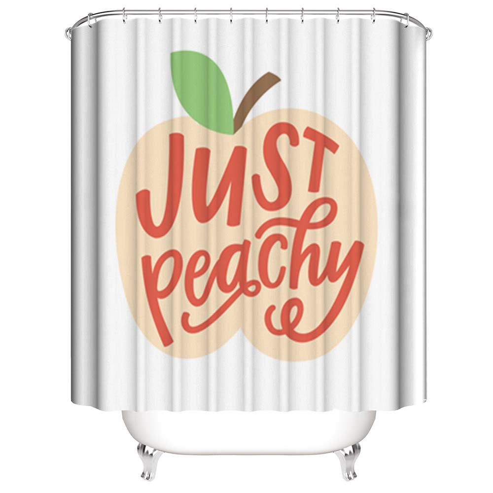 Just Peachy Shower Curtain | Just Peachy Shower Curtain