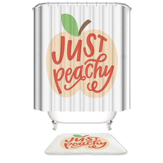 Just Peachy Shower Curtain | Just Peachy Shower Curtain