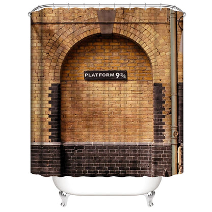 Harry Potter King's Cross Station Platform 9-3/4 Watercolor II Shower  Curtain