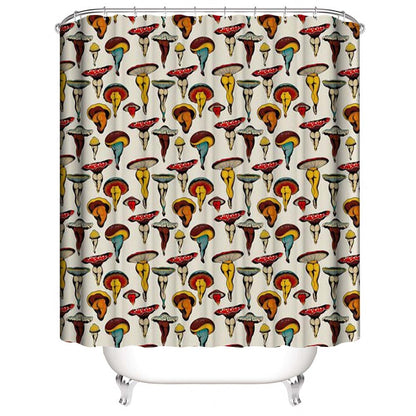 Sexy Mushroom Butt Shower Curtain | Butt Shower Curtain