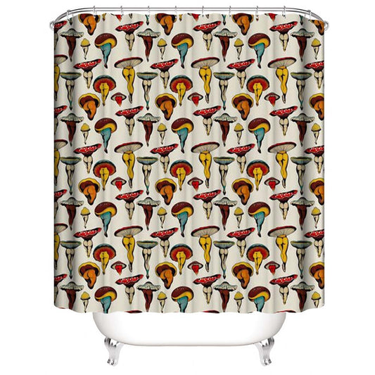 Sexy Mushroom Butt Shower Curtain | Butt Shower Curtain