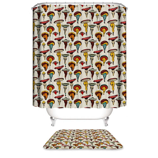 Sexy Mushroom Butt Shower Curtain | Butt Shower Curtain