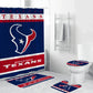 NFL Football Team Flag Houston Texans Shower Curtain