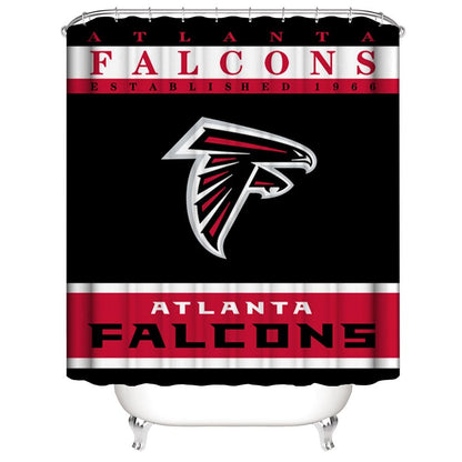 Atlanta Falcons Shower Curtain, Eagle Atlanta Falcons Football Bathroom Decor