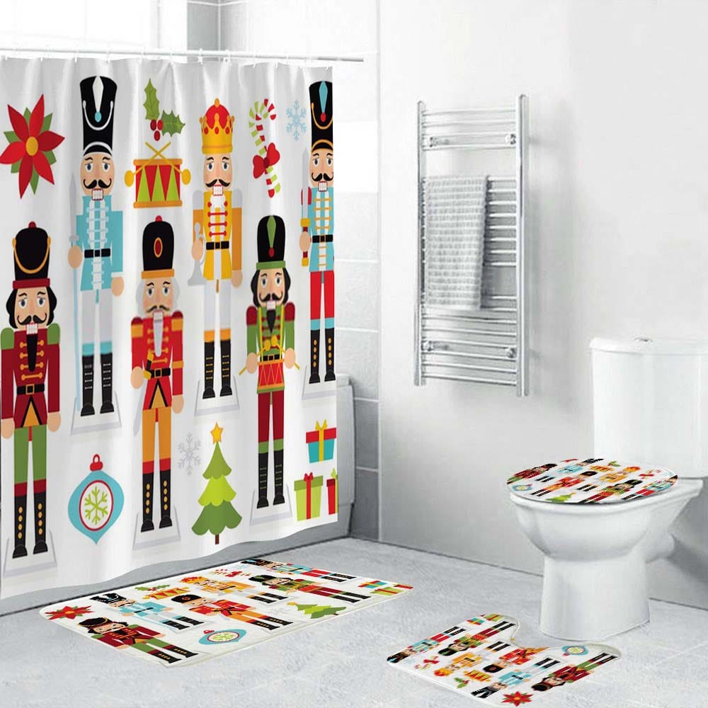 Christmas Nutcracker Shower Curtain | Nutcracker Shower Curtain