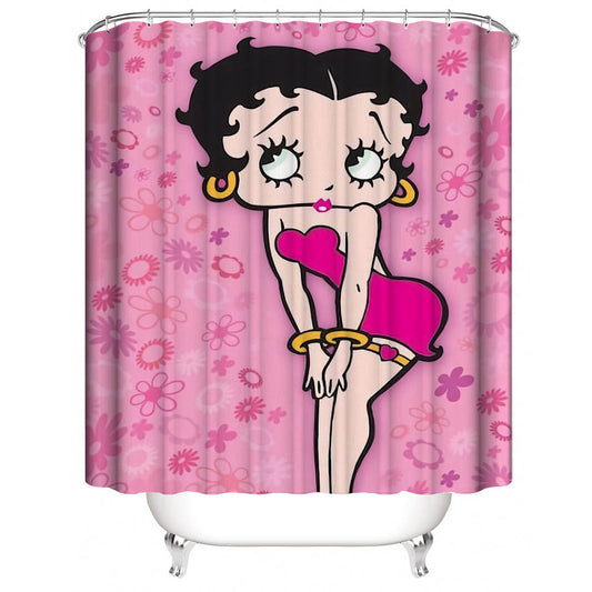 Pink Betty Boop Shower Curtain | Pink Betty Boop Shower Curtain