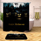 Happy Halloween Dark Town Jack-o-lanterns Pumpkin Shower Curtain for Halloween Bathroom Decor | Happy Halloween Shower Curtain