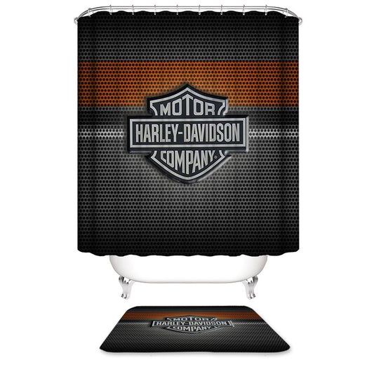 Motor Harley Davidson Shower Curtain, Motor Style Bathroom Decor