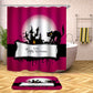 Purple Happy Halloween Cat Shower Curtain | Purple Happy Halloween Cat Shower Curtain