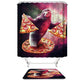 Funny Pizza Sloth Shower Curtain