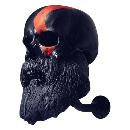 Motocycle Skull Helmet Wall Mount, Resin Skull Helmet Rack