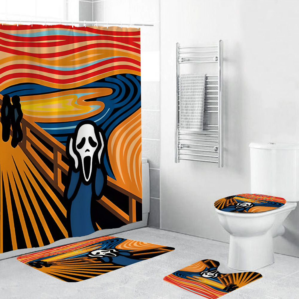Edvard Munch Famous Painting The Scream Shower Curtain | Edvard Munch The Scream Bathroom Curtain