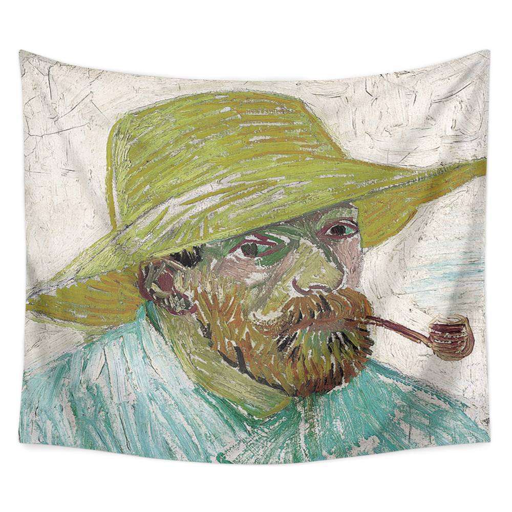 Van Gogh Self Portrait Tapestry for Bedroom Living Room Decor | Vincent Van Gogh Tapestry