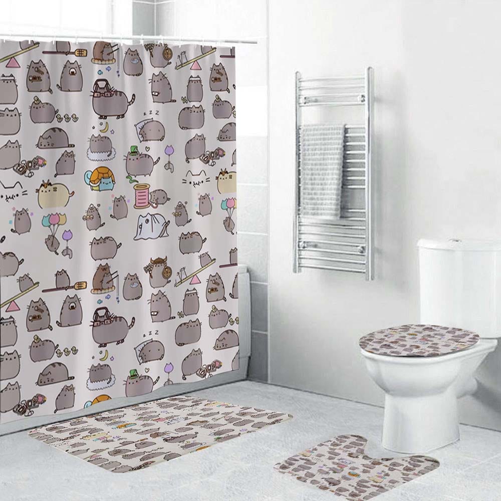 Best Deal for Shower Curtain Hooks Cartoon Pig Decorative Shower