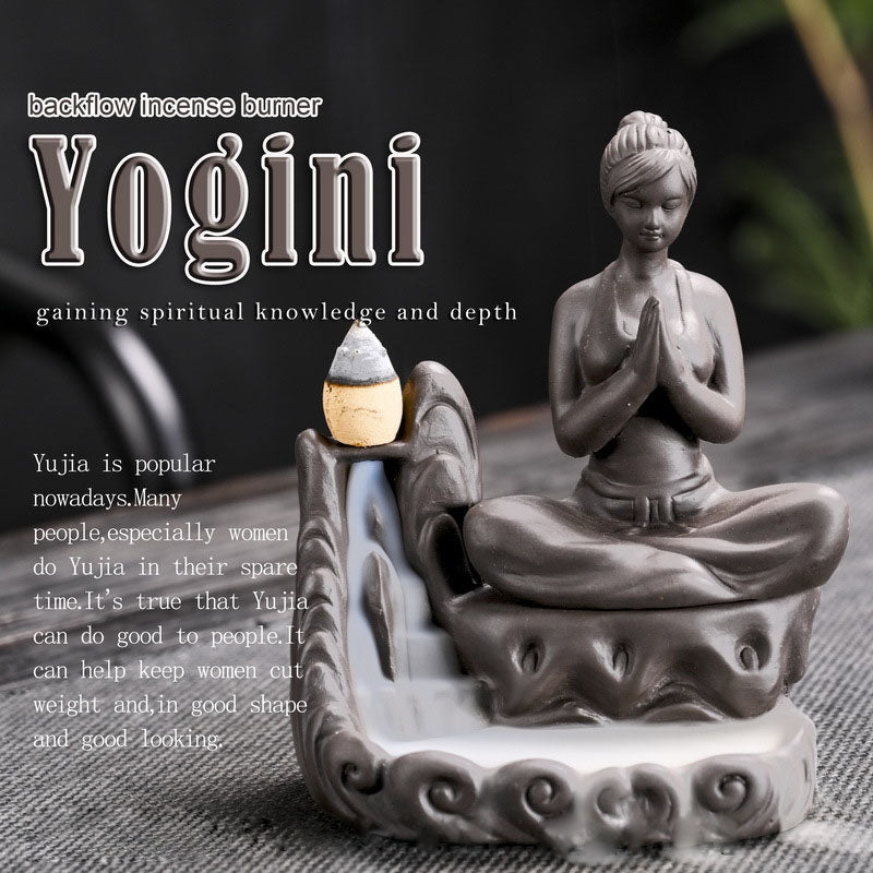 Lady Yogini Backflow Incense Burner