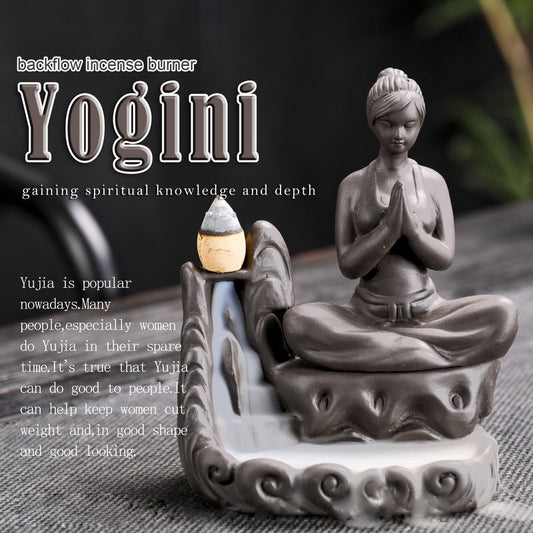 Lady Yogini Backflow Incense Burner