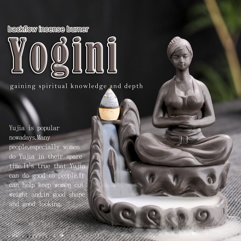 Lady Yogini Backflow Incense Burner