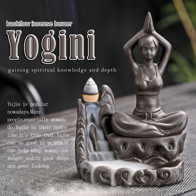 Lady Yogini Backflow Incense Burner